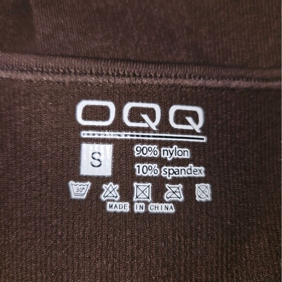 OQQ Brown Ribbed Wide-Leg Jumpsuit – Small | NWT | Chic & Comfy One-Piece Style - Picture 3 of 6